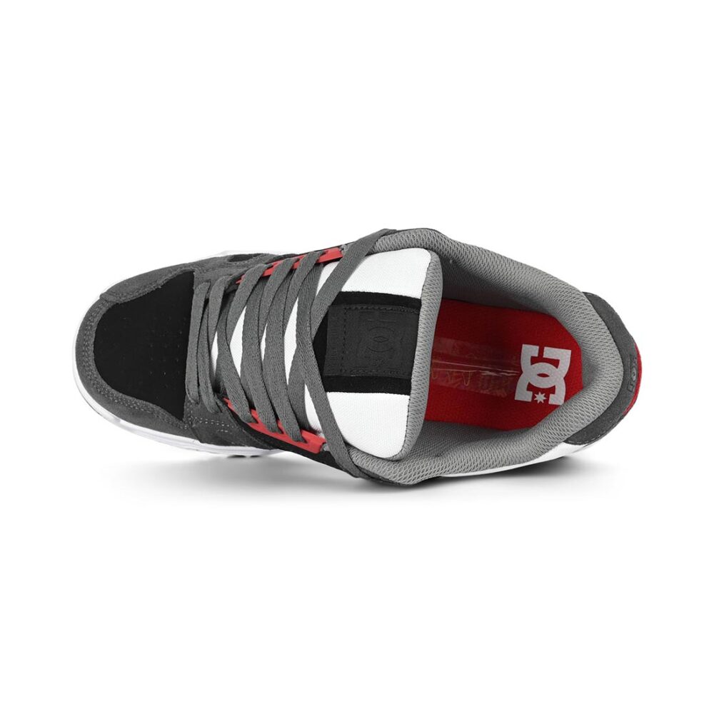 DC Stag Skate Shoes - Black/Grey/White