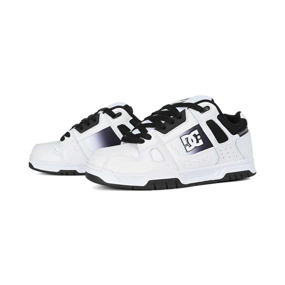DC Stag Skate Shoes - Black/White Fade