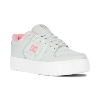 DC Women's Manteca 4 Platform Skate Shoes - Grey/Blushing Bride