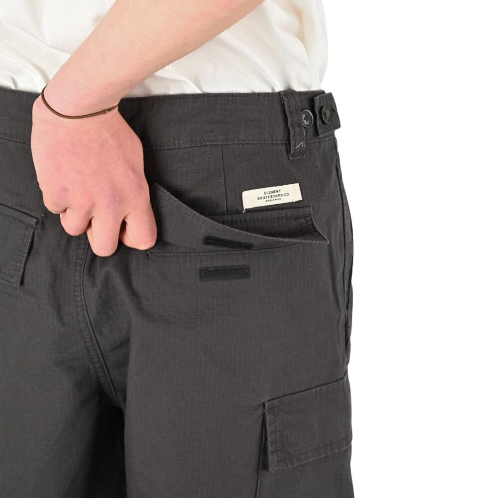 Element Legion Cargo Shorts - Off Black