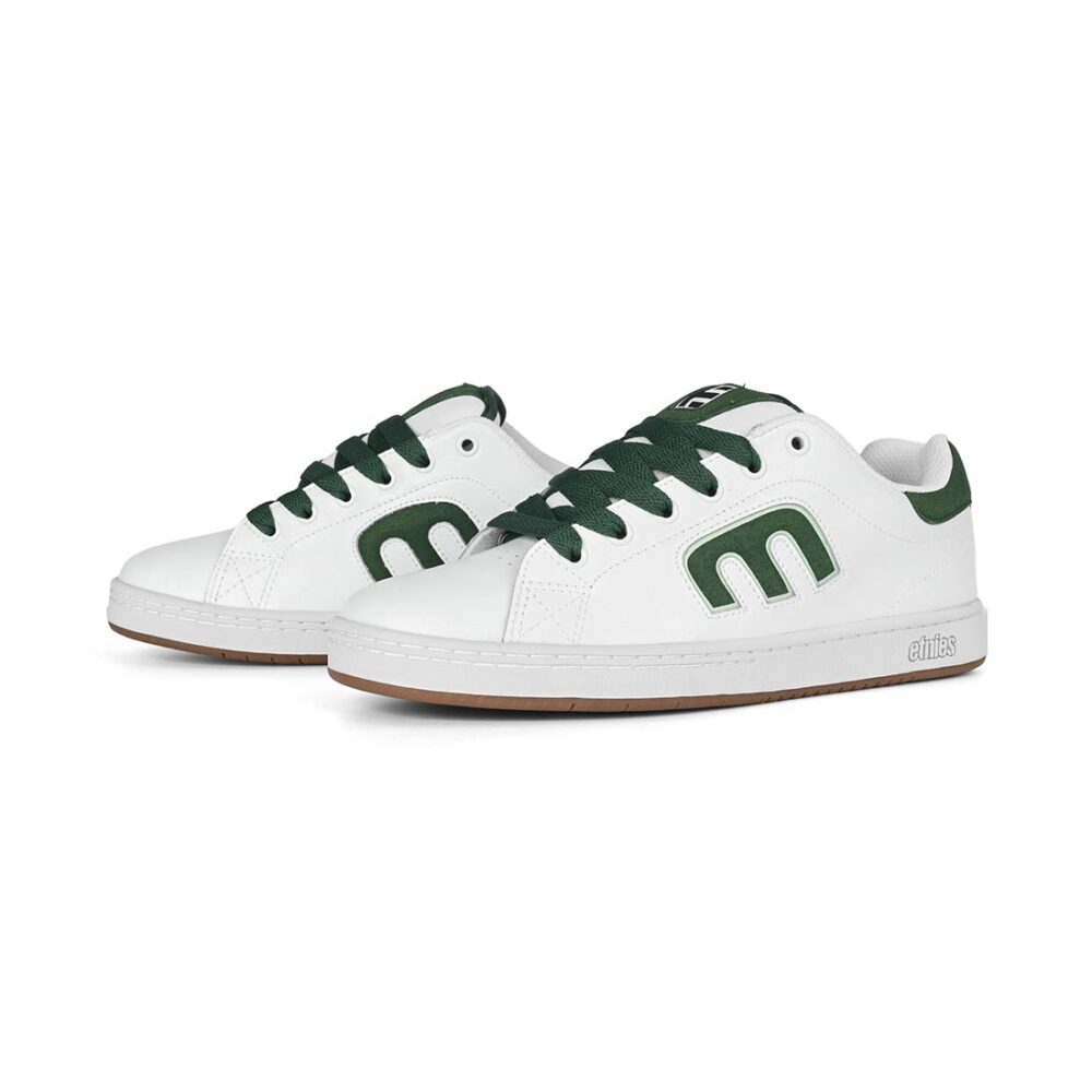 Etnies Callicut Skate Shoes - White/Green