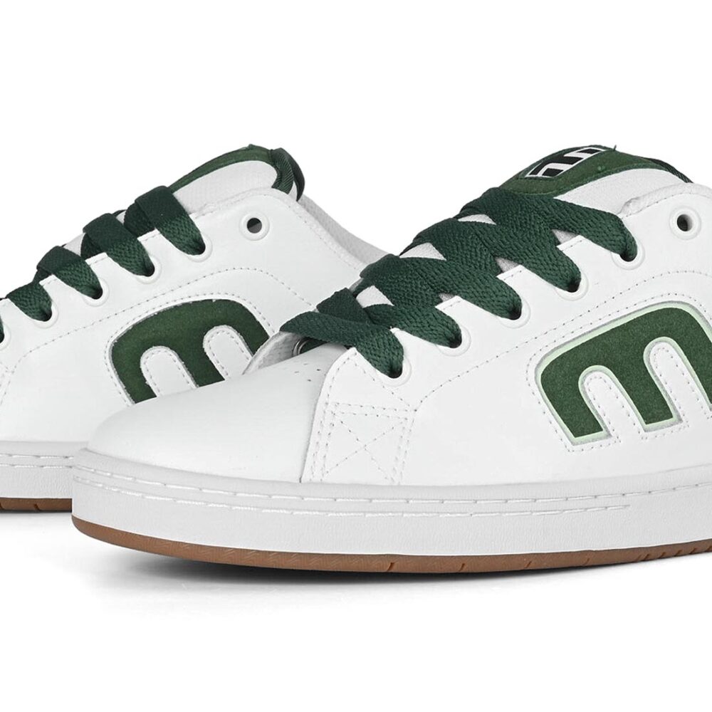 Etnies Callicut Skate Shoes - White/Green