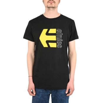 Etnies Corp Combo S/S T-Shirt - Black/Yellow/White