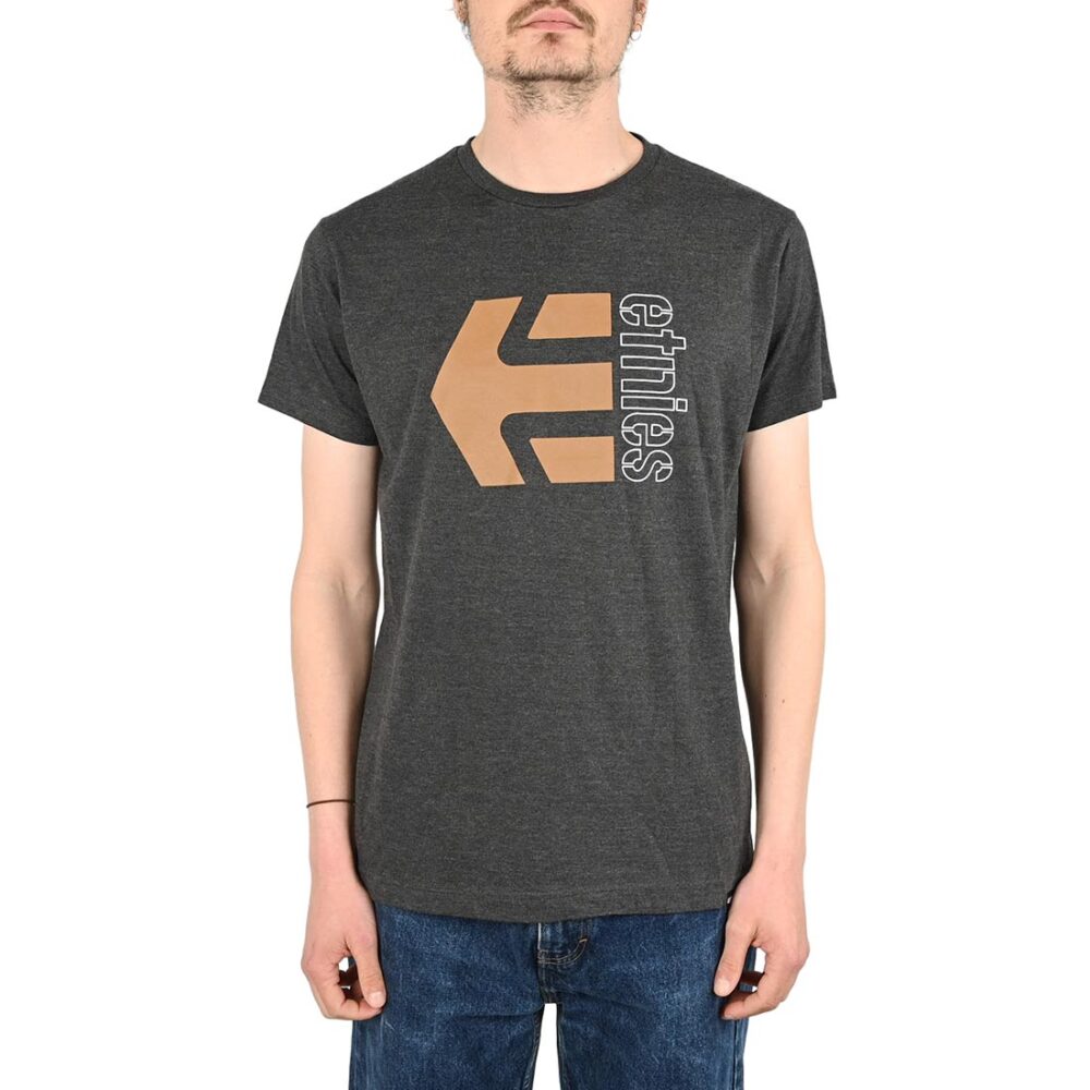 Etnies Corp Combo S/S T-Shirt - Charcoal/Heather