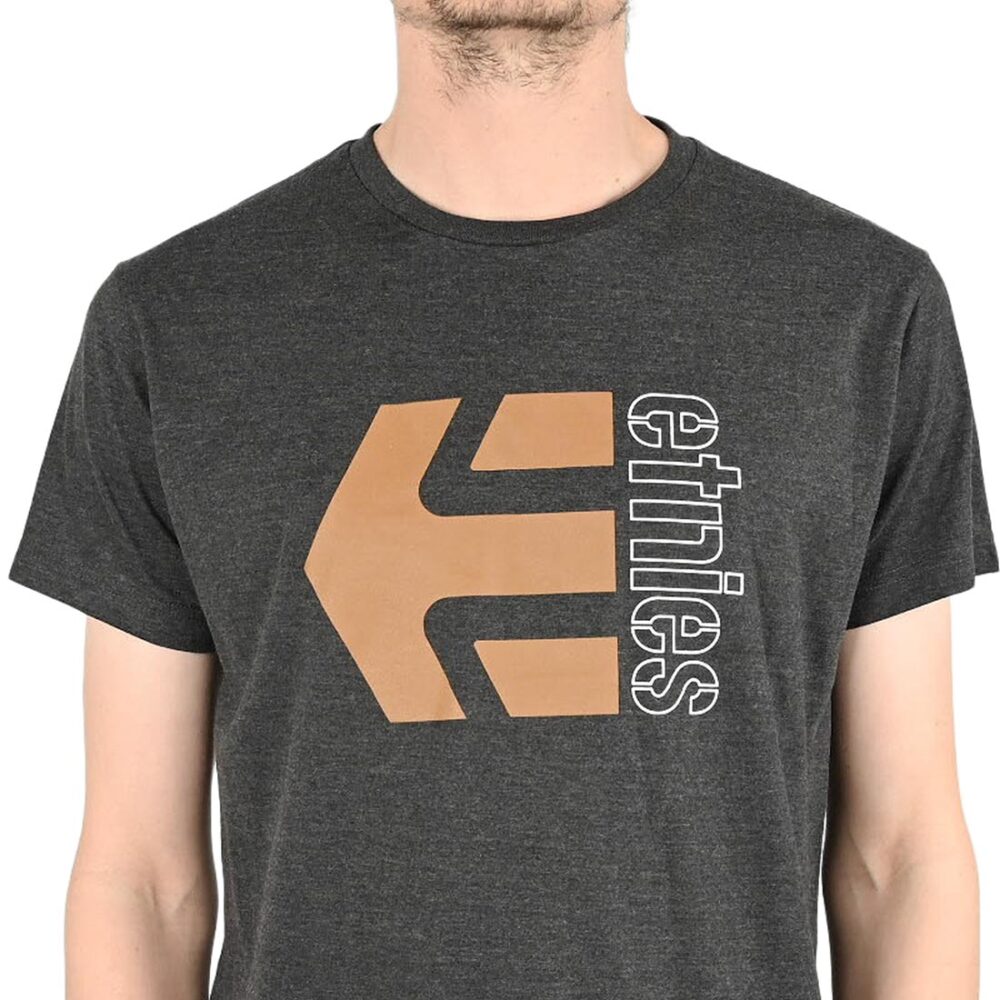 Etnies Corp Combo S/S T-Shirt - Charcoal/Heather