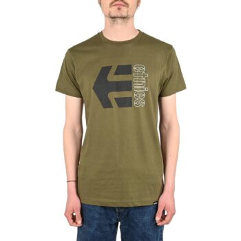 Etnies Corp Combo S/S T-Shirt - Dark Green