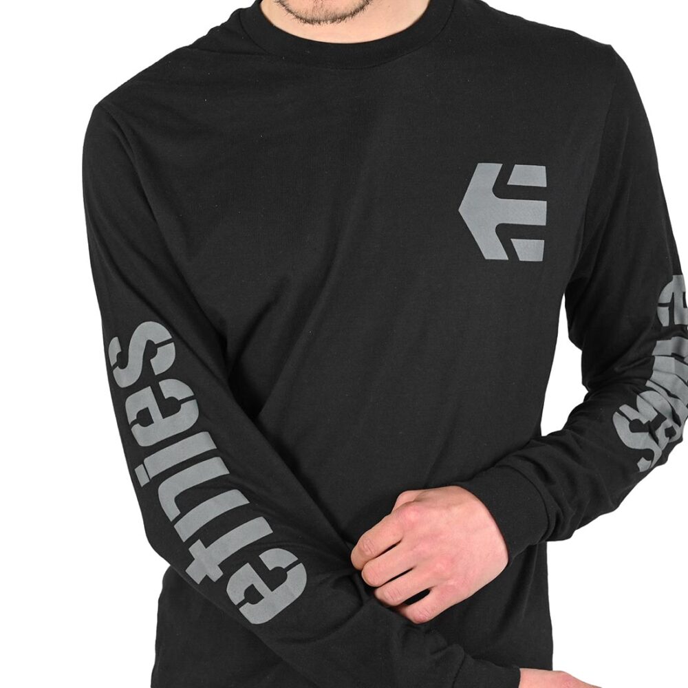 Etnies Icon L/S T-Shirt - Black/Black/Grey
