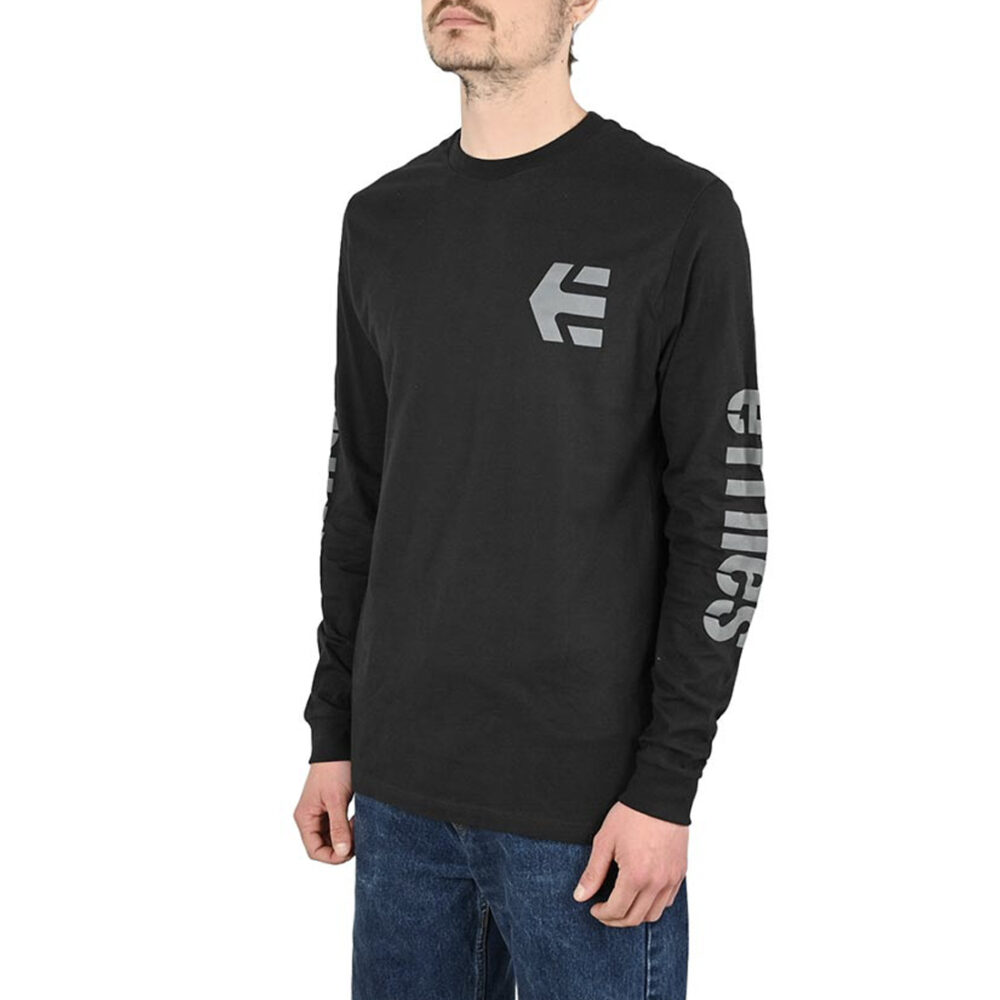 Etnies Icon L/S T-Shirt - Black/Black/Grey