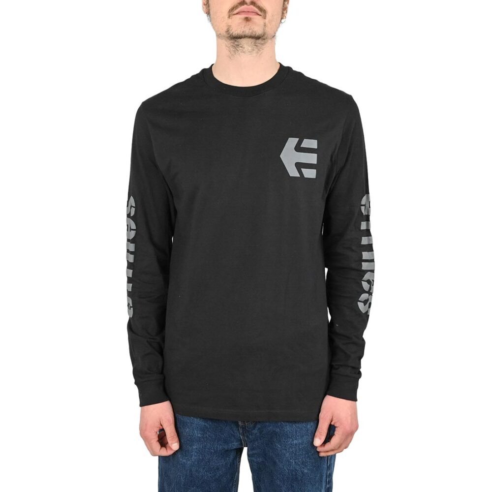 Etnies Icon L/S T-Shirt - Black/Black/Grey