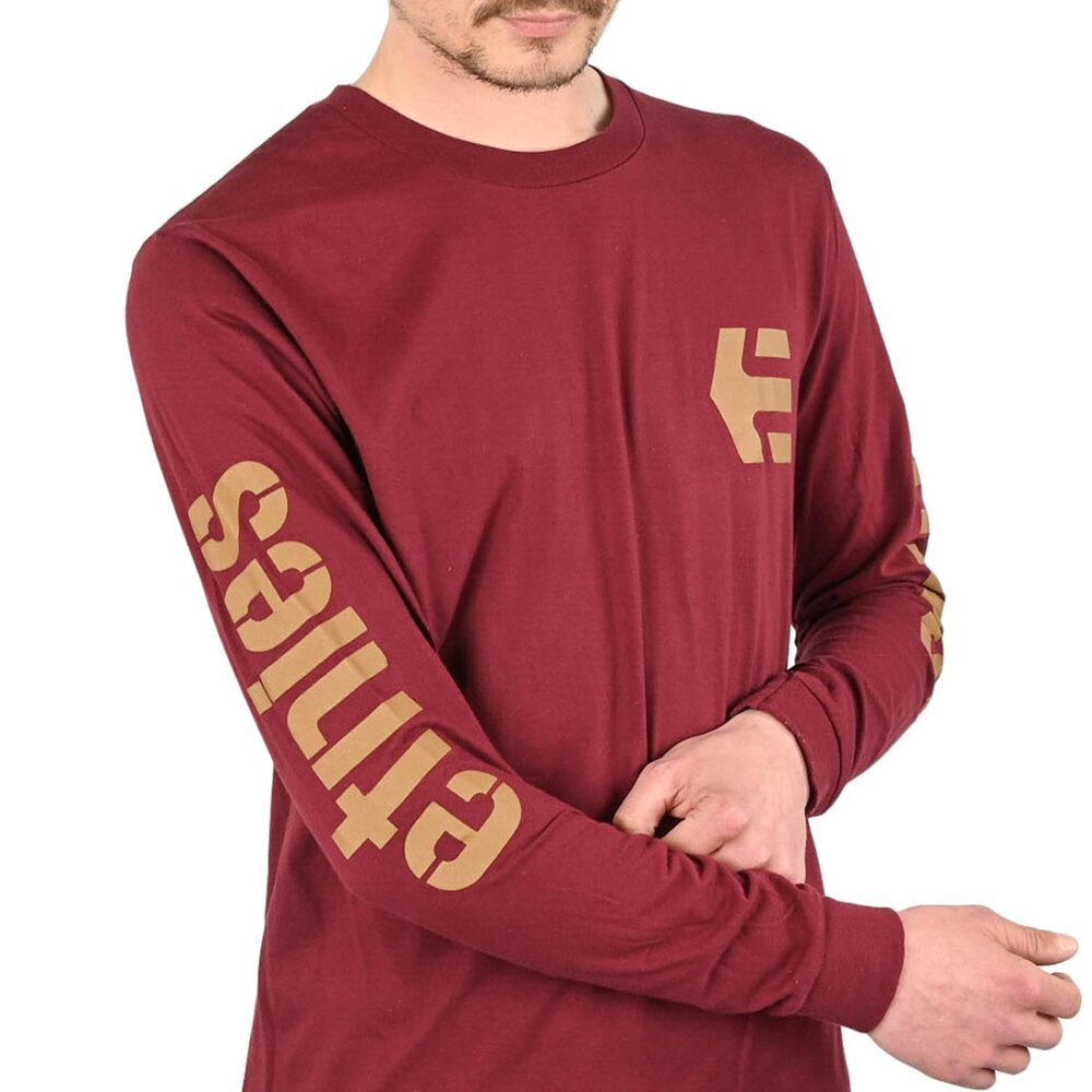 Etnies Icon L/S T-Shirt - Maroon