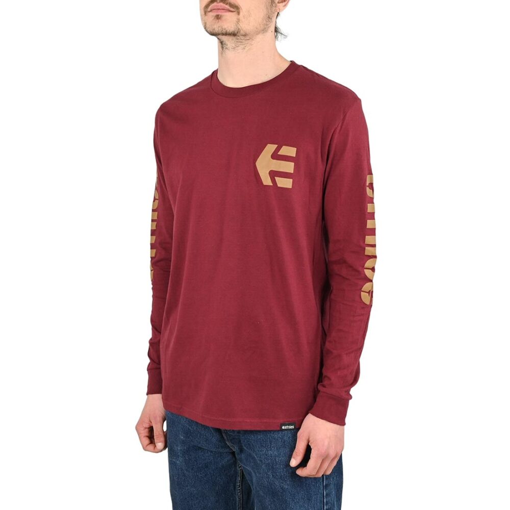 Etnies Icon L/S T-Shirt - Maroon