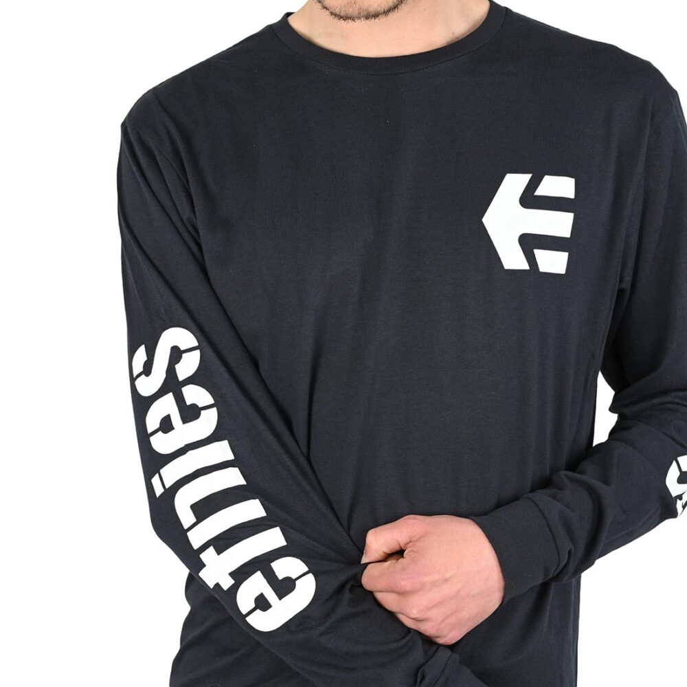 Etnies Icon L/S T-Shirt - Navy/White