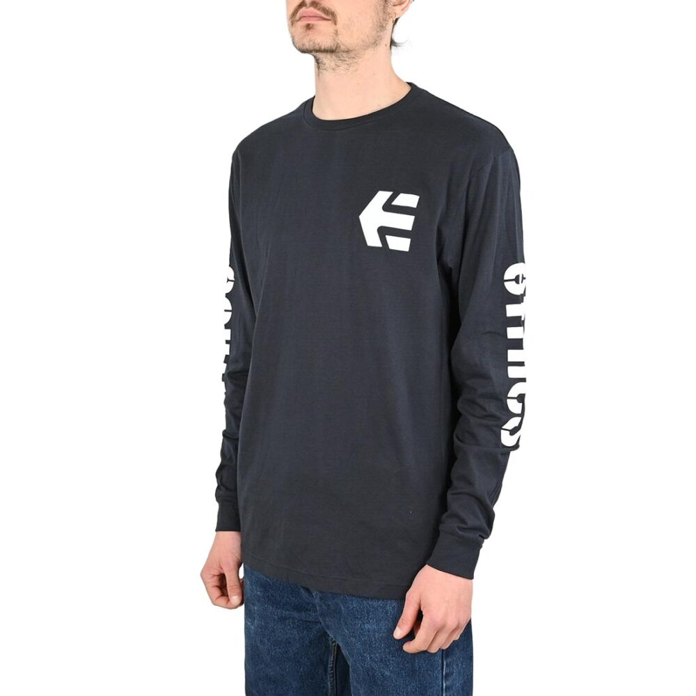Etnies Icon L/S T-Shirt - Navy/White