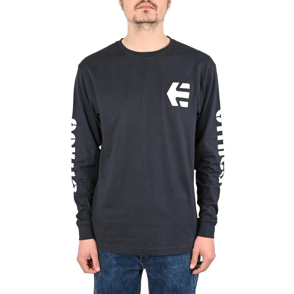 Etnies Icon L/S T-Shirt - Navy/White