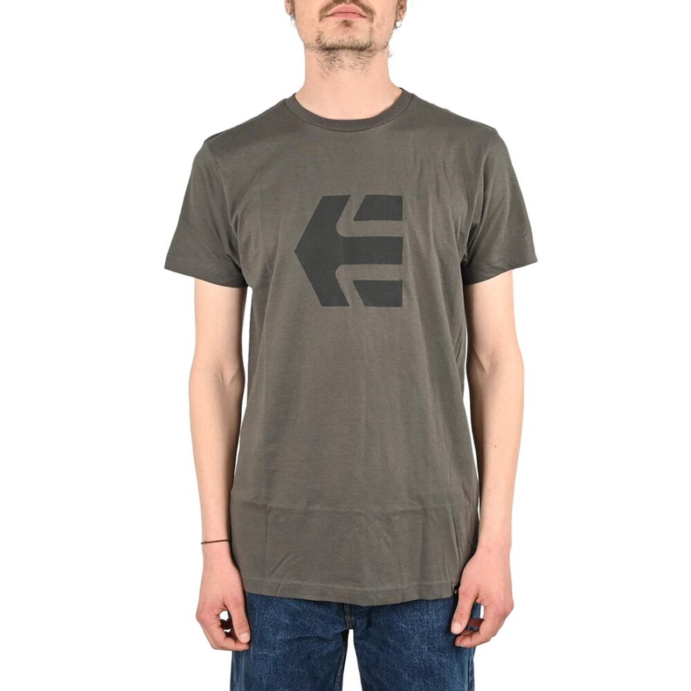 Etnies Icon S/S T-Shirt - Grey/Black