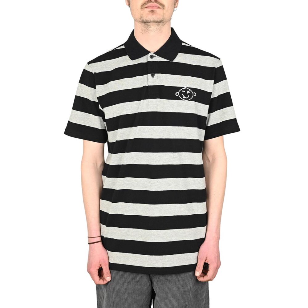 Etnies KO Polo S/S T-Shirt - Black/Charcoal