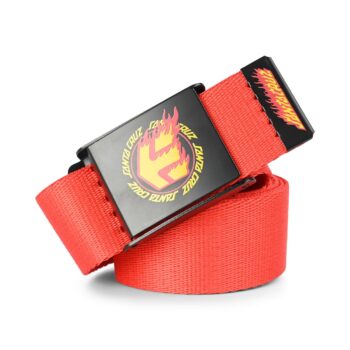 Etnies x Santa Cruz Flame Web Belt - Red