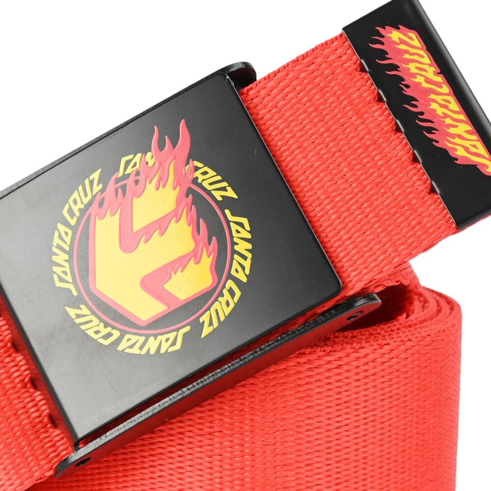 Etnies x Santa Cruz Flame Web Belt - Red