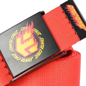 Etnies x Santa Cruz Flame Web Belt - Red