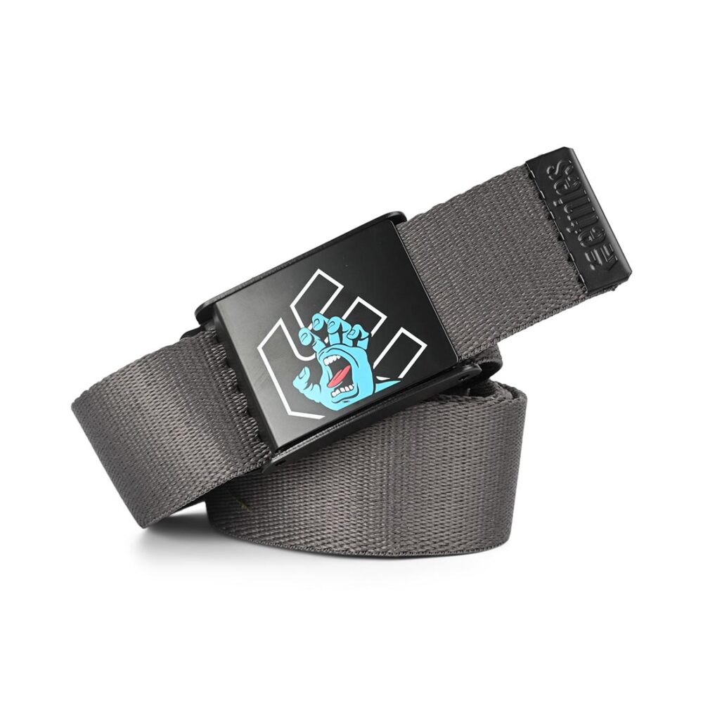 Etnies x Santa Cruz Screaming Hand Web Belt - Charcoal