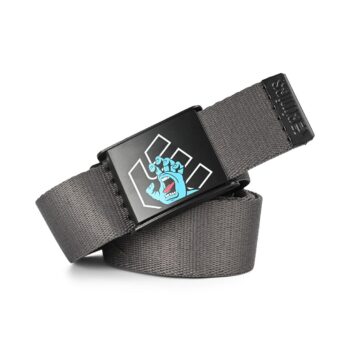 Etnies x Santa Cruz Screaming Hand Web Belt - Charcoal