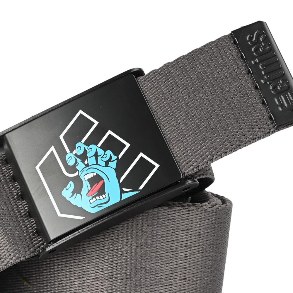 Etnies x Santa Cruz Screaming Hand Web Belt - Charcoal
