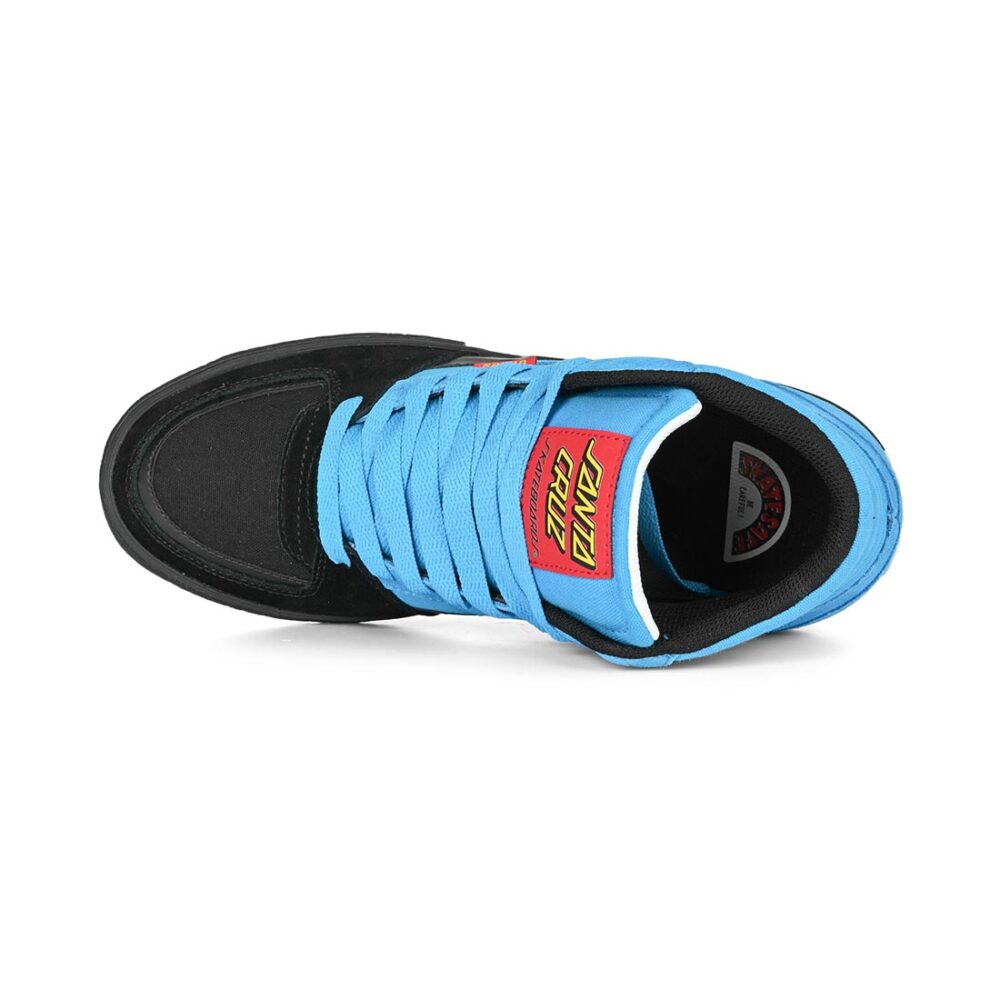 Etnies x Santa Cruz Screw Vulc Mid Skate Shoes - Black/Blue/Black