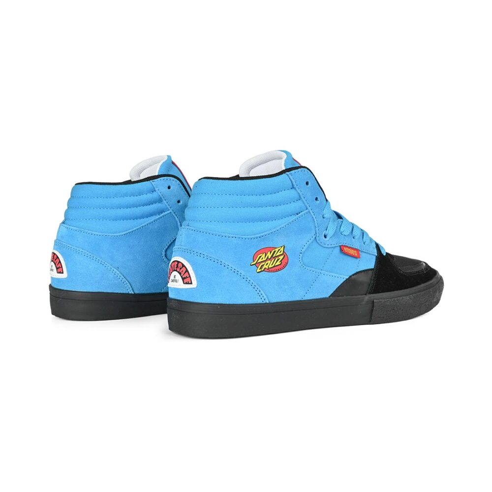 Etnies x Santa Cruz Screw Vulc Mid Skate Shoes - Black/Blue/Black