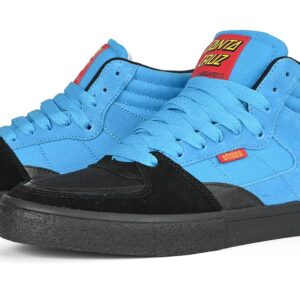 Etnies x Santa Cruz Screw Vulc Mid Skate Shoes - Black/Blue/Black