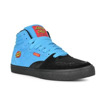 Etnies x Santa Cruz Screw Vulc Mid Skate Shoes - Black/Blue/Black