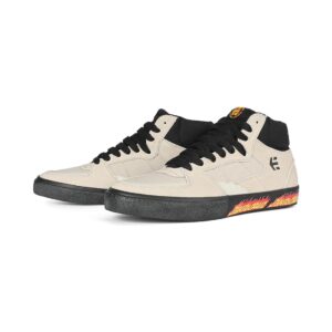 Etnies x Santa Cruz Screw Vulc Mid Skate Shoes - White/Black