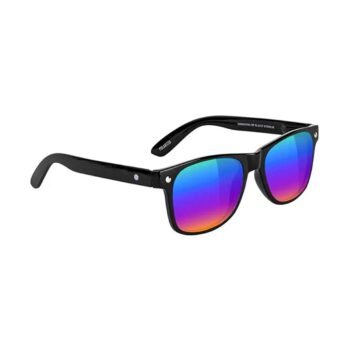 Glassy Eyewear Leonard Polarized Sunglasses - Black/Colour Mirror