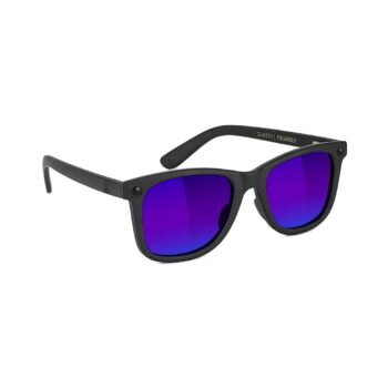 Glassy Eyewear Mikemo Premium Polarized Sunglasses - Blackout/Blue Mirror