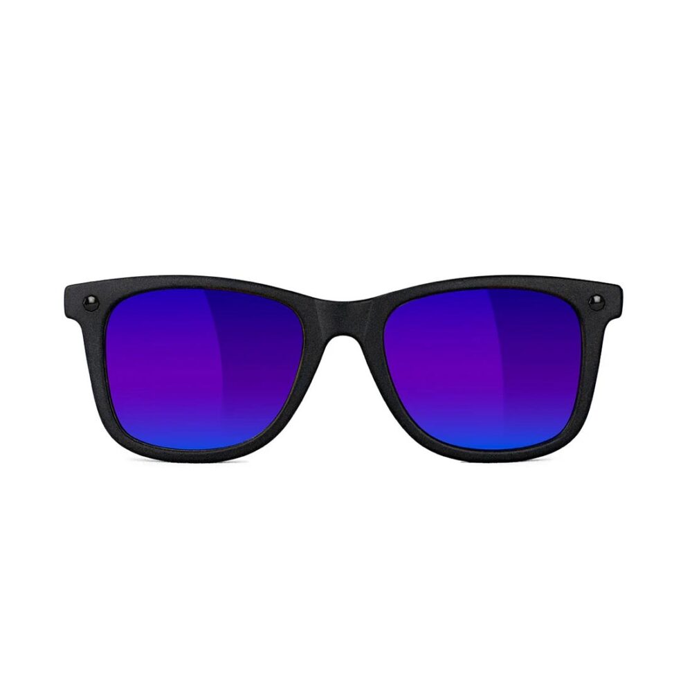 Glassy Eyewear Mikemo Premium Polarized Sunglasses - Blackout/Blue Mirror