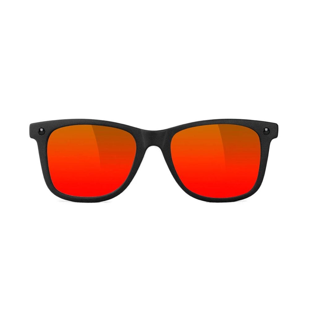 Glassy Eyewear Mikemo Premium Polarized Sunglasses - Blackout/Red Mirror