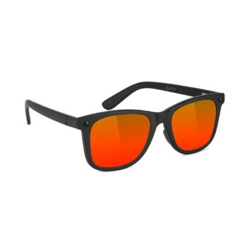 Glassy Eyewear Mikemo Premium Polarized Sunglasses - Blackout/Red Mirror