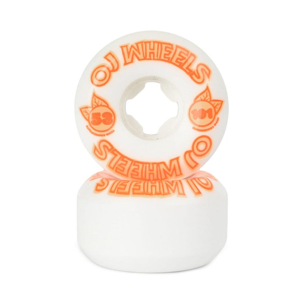 OJ From Concentrate Hardline 53mm Skateboard Wheels - White