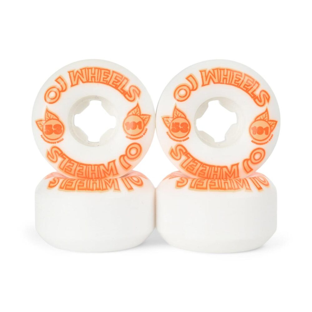 OJ From Concentrate Hardline 53mm Skateboard Wheels - White