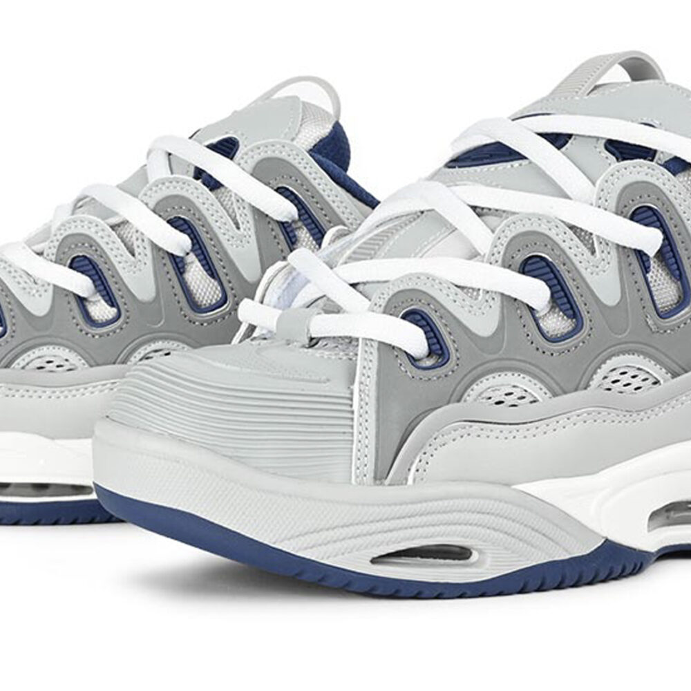 Osiris D3 2001 Skate Shoes - Grey/Navy/White
