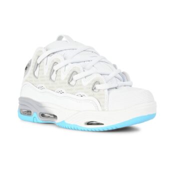 Osiris D3 2001 Skate Shoes - White/Grey/Baby Blue