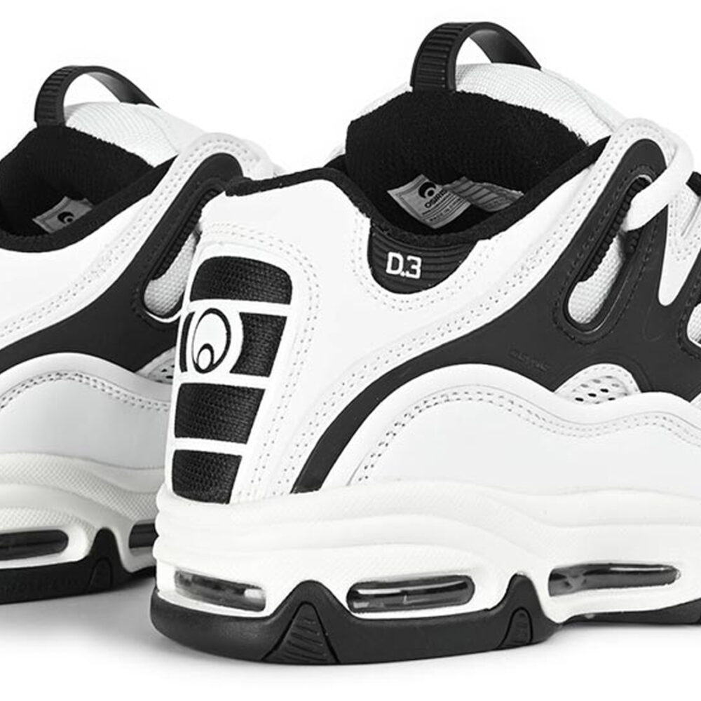 Osiris D3 2001 Skate Shoes - White/White/Black