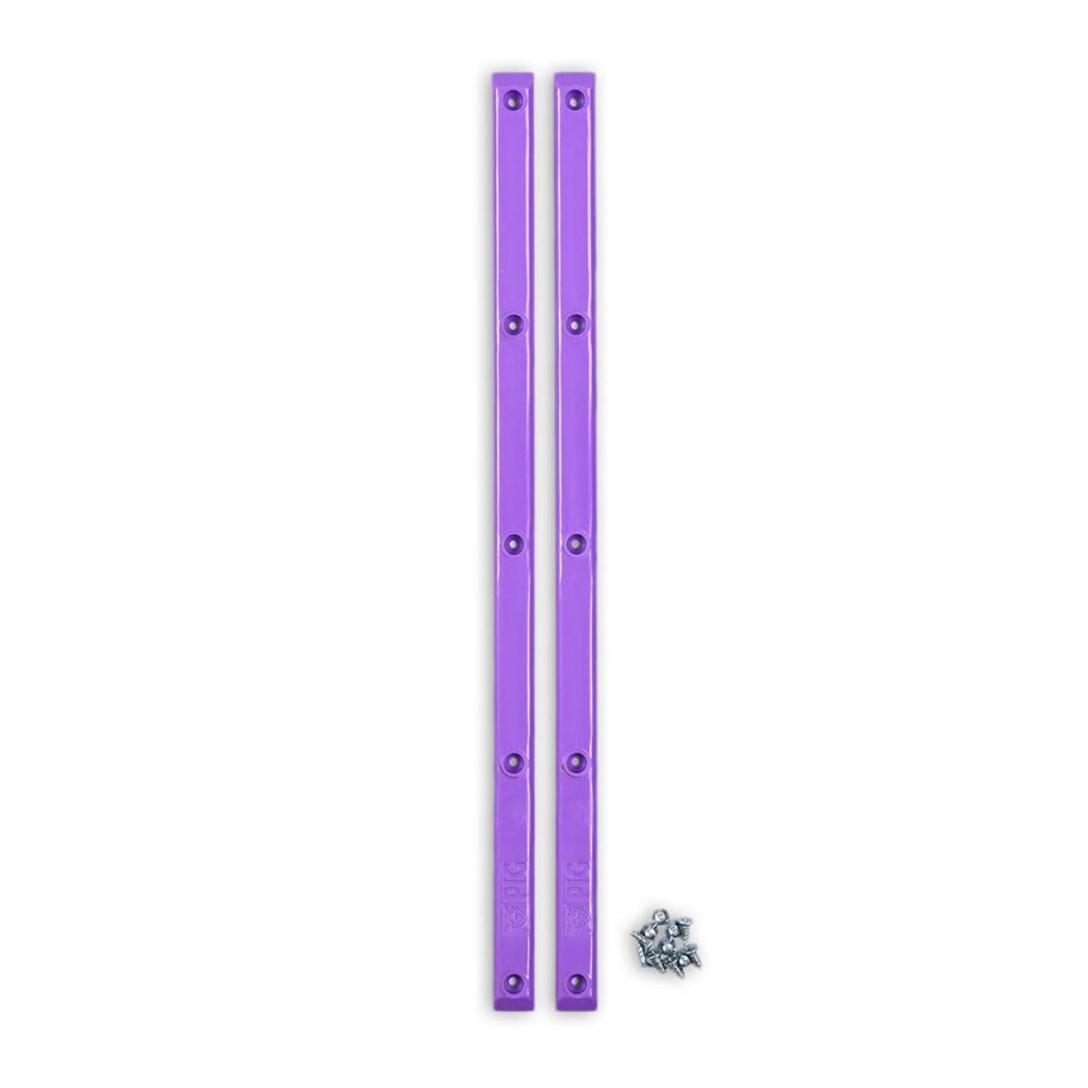 Pig Skateboard Rails (2 Pack) - Purple