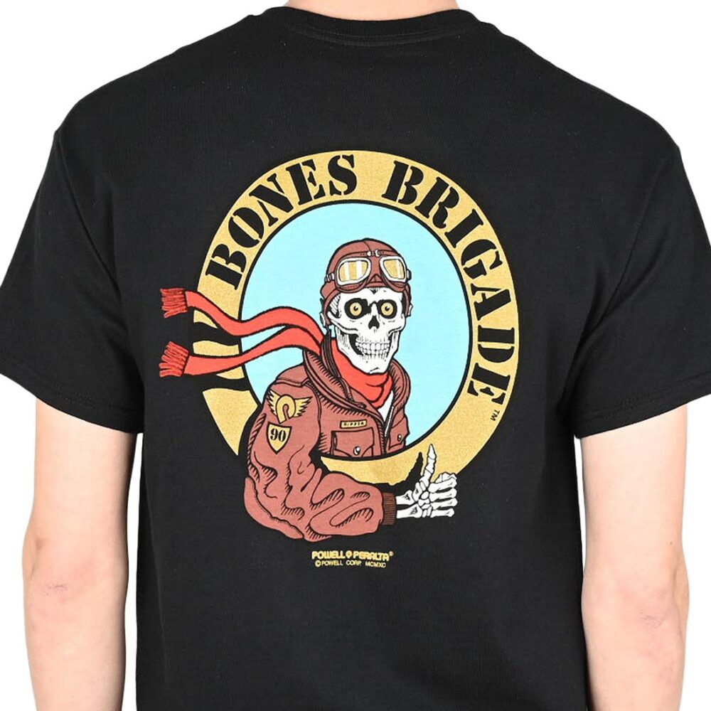 Powell Peralta Bones Brigade Ripper Pilot S/S T-Shirt - Black