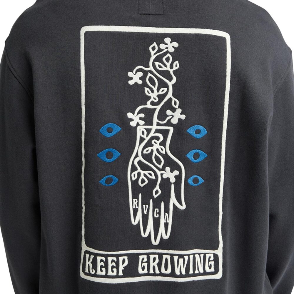 RVCA Keep Growing Pullover Hoodie - Garage Blue
