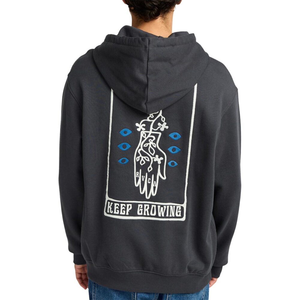 RVCA Keep Growing Pullover Hoodie - Garage Blue