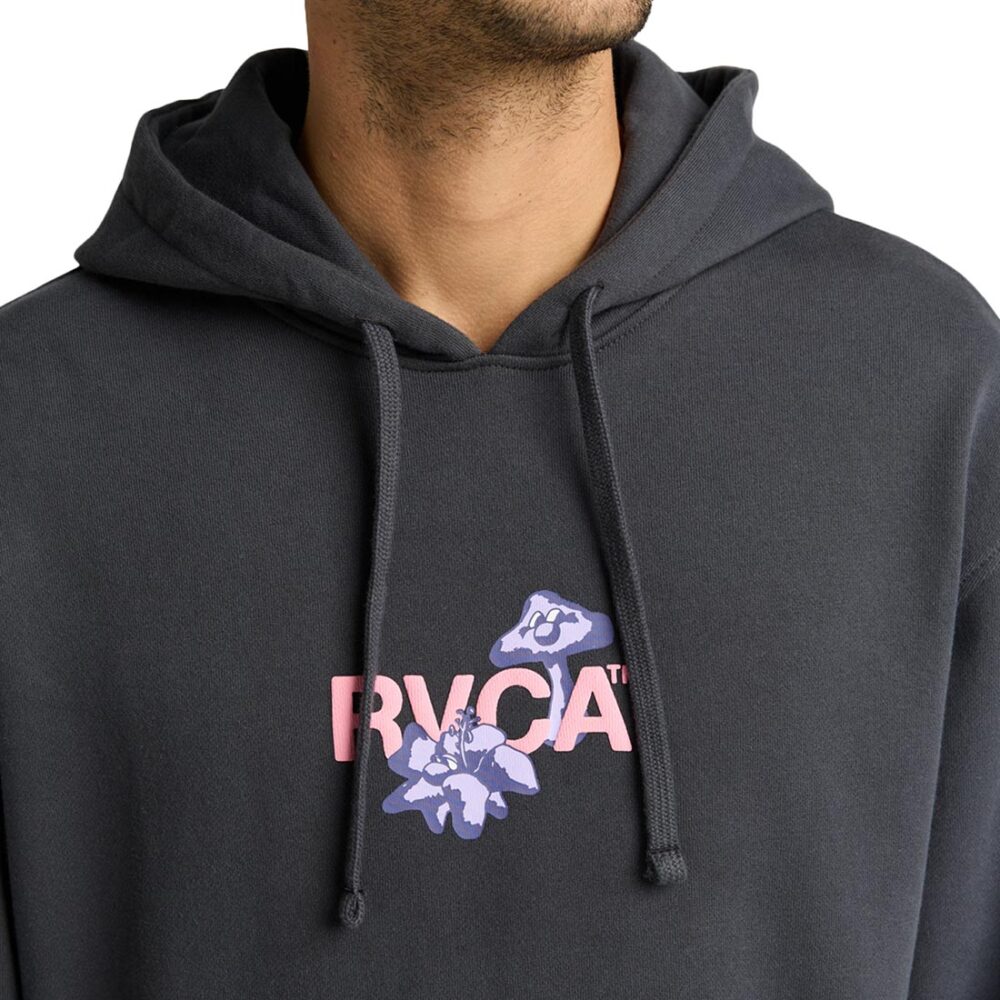 RVCA Natural Network Pullover Hoodie - Garage Blue
