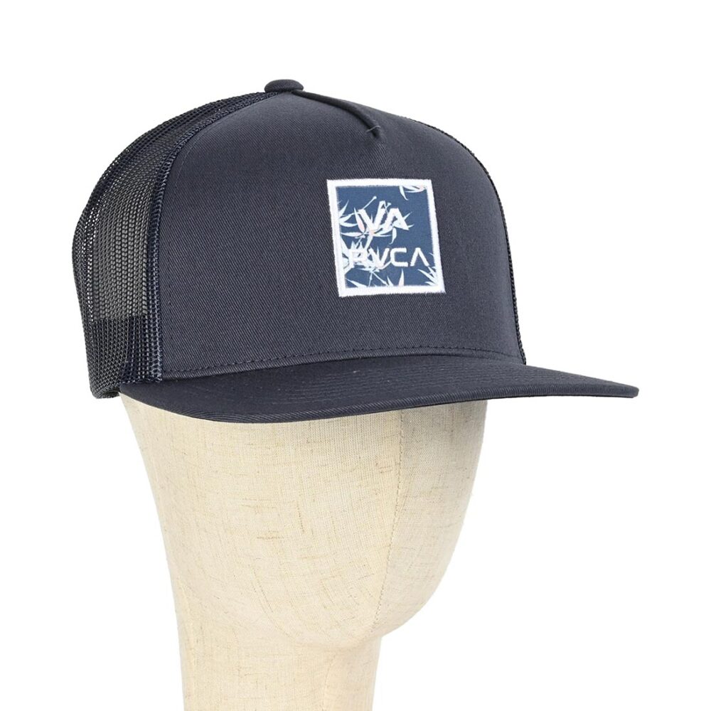 RVCA VA All The Way Print Trucker Cap - Navy
