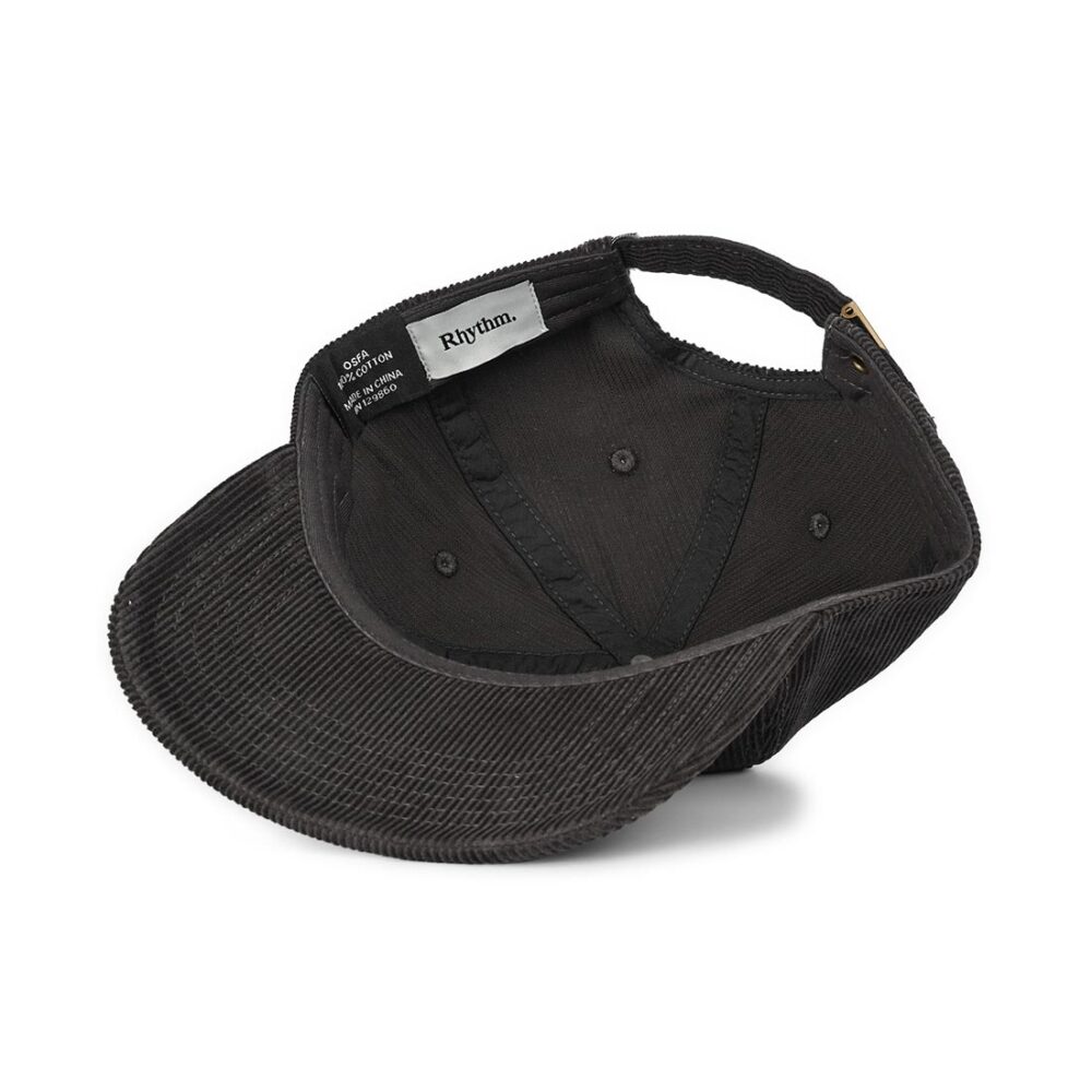 Rhythm Awake Cord Strapback Cap - Charcoal