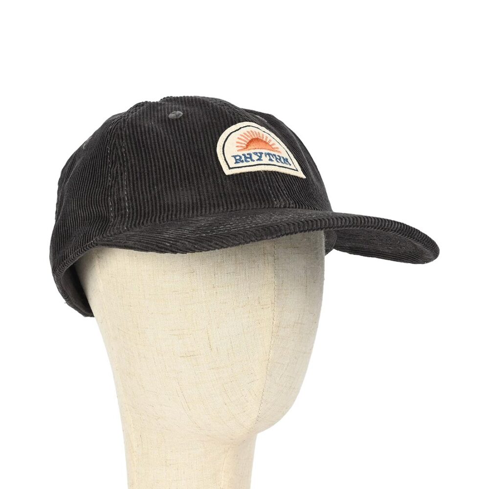 Rhythm Awake Cord Strapback Cap - Charcoal