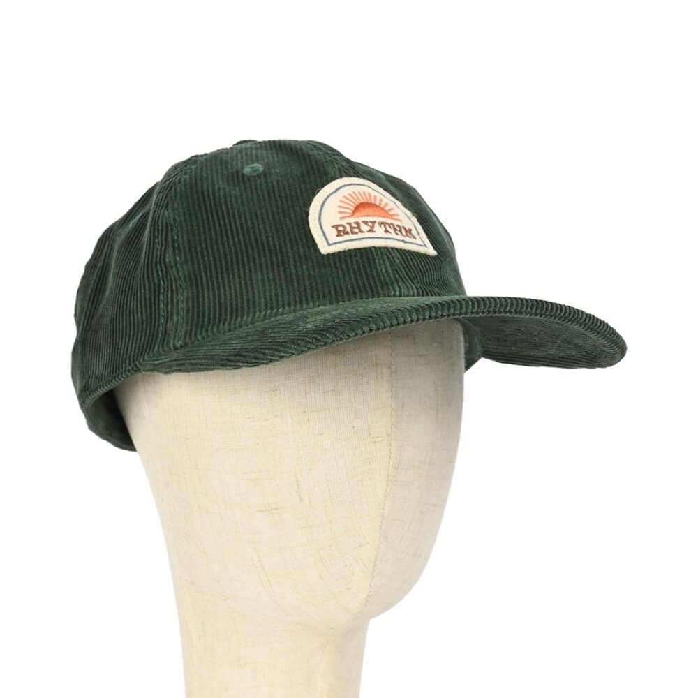 Rhythm Awake Cord Strapback Cap - Vintage Green